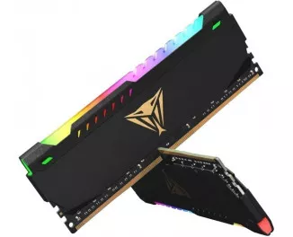Оперативна пам'ять DDR4 32 Gb (3600 MHz) (Kit 16 Gb x 2) Patriot Viper Steel RGB Black (PVSR432G360C0K)