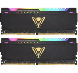 Оперативна пам'ять DDR4 64 Gb (3200 MHz) (Kit 32 Gb x 2) Patriot Viper Steel RGB Black (PVSR464G320C8K)