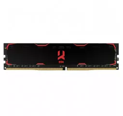 Оперативная память DDR4 8 Gb (2400 MHz) GOODRAM Iridium Black (IR-2400D464L17S/8G)