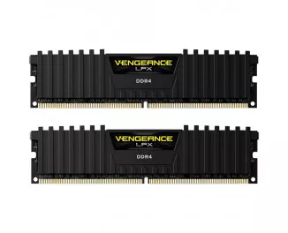 Оперативная память DDR4 8 Gb (2400 MHz) (Kit 4 Gb x 2) Corsair Vengeance LPX Black (CMK8GX4M2A2400C14)