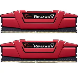 Оперативная память DDR4 8 Gb (2400 MHz) (Kit 4 Gb x 2) G.SKILL Ripjaws V Red (F4-2400C15D-8GVR)