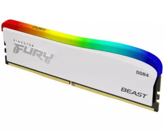 Оперативная память DDR4 8 Gb (3600 MHz) Kingston Fury Beast RGB Special Edition White (KF436C17BWA/8)