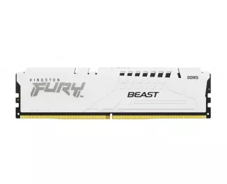 Оперативная память DDR5 128 Gb (5600 MHz) (Kit 32 Gb x 4) Kingston Fury Beast White (KF556C40BWK4-128)