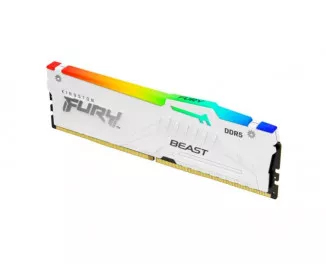 Оперативная память DDR5 16 Gb (5200 MHz) Kingston Fury Beast RGB EXPO White (KF552C36BWEA-16)