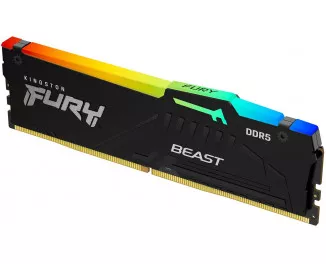 Оперативна пам'ять DDR5 16 Gb (5200 MHz) Kingston Fury Beast RGB (KF552C40BBA-16)