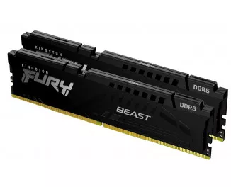 Оперативная память DDR5 16 Gb (5600 MHz) (Kit 8 Gb x 2) Kingston Fury Beast Black (KF556C40BBK2-16)