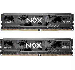 Оперативная память DDR5 32 Gb (5200 MHz) (Kit 16 Gb x 2) Apacer NOX (AH5U32G52C522MBAA-2)