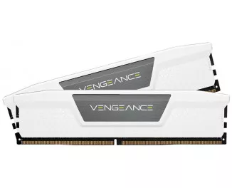 Оперативная память DDR5 32 Gb (5200 MHz) (Kit 16 Gb x 2) Corsair Vengeance White (CMK32GX5M2B5200C40W)