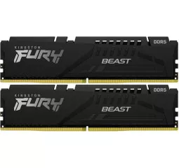 Оперативная память DDR5 32 Gb (5200 MHz) (Kit 16 Gb x 2) Kingston Fury Beast Black (KF552C36BBEK2-32)