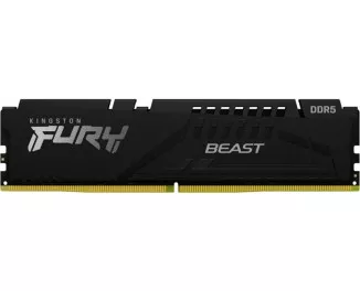 Оперативна пам'ять DDR5 32 Gb (5200 MHz) (Kit 16 Gb x 2) Kingston Fury Beast Black (KF552C36BBEK2-32)