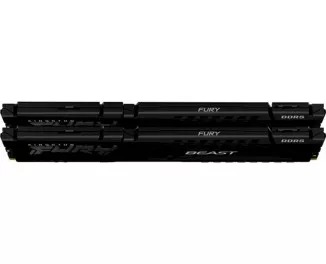 Оперативна пам'ять DDR5 32 Gb (5200 MHz) (Kit 16 Gb x 2) Kingston Fury Beast Black (KF552C36BBEK2-32)
