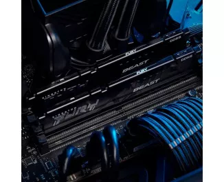 Оперативна пам'ять DDR5 32 Gb (5200 MHz) (Kit 16 Gb x 2) Kingston Fury Beast Black (KF552C36BBEK2-32)