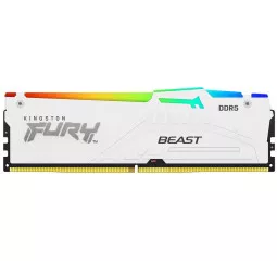 Оперативная память DDR5 32 Gb (5600 MHz) Kingston Fury Beast RGB EXPO White (KF556C36BWEA-32)