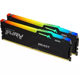 Оперативная память DDR5 32 Gb (5600 MHz) Kingston Fury Beast RGB (KF556C40BBA-32)