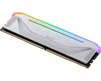 Оперативная память DDR5 32 Gb (5600 MHz) (Kit 16 Gb x 2) Apacer NOX RGB Silver (AH5U32G56C522NWAA-2)