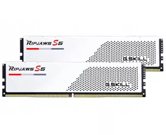 Оперативная память DDR5 32 Gb (5600 MHz) (Kit 16 Gb x 2) G.SKILL Ripjaws S5 White (F5-5600J3636C16GX2-RS5W)
