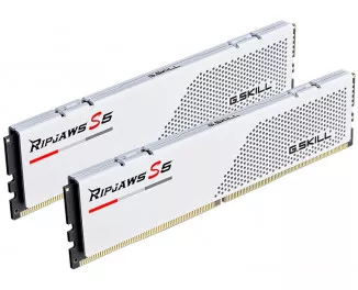 Оперативная память DDR5 32 Gb (5600 MHz) (Kit 16 Gb x 2) G.SKILL Ripjaws S5 White (F5-5600J3636C16GX2-RS5W)