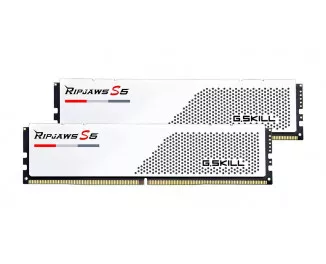 Оперативная память DDR5 32 Gb (5600 MHz) (Kit 16 Gb x 2) G.SKILL Ripjaws S5 White (F5-5600J4040C16GX2-RS5W)