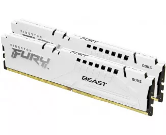 Оперативная память DDR5 32 Gb (5600 MHz) (Kit 16 Gb x 2) Kingston Fury Beast White (KF556C40BWK2-32)