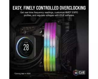 Оперативна пам'ять DDR5 32 Gb (6000 MHz) Corsair Vengeance RGB AMD EXPO (CMH32GX5M1E6000Z38)