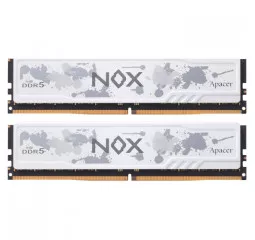 Оперативная память DDR5 32 Gb (6000 MHz) (Kit 16 Gb x 2) Apacer NOX White (AH5U32G60C622MWAA-2)