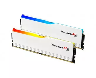 Оперативна пам'ять DDR5 32 Gb (6000 MHz) (Kit 16 Gb x 2) G.SKILL Ripjaws M5 RGB White (F5-6000J3238F16GX2-RM5RW)