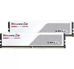 Оперативная память DDR5 32 Gb (6000 MHz) (Kit 16 Gb x 2) G.SKILL Ripjaws S5 White (F5-6000J3238F16GX2-RS5W)