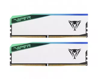 Оперативная память DDR5 32 Gb (6000 MHz) (Kit 16 Gb x 2) Patriot Viper Elite 5 RGB (PVER532G60C30KW)