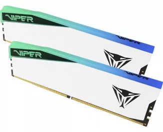 Оперативная память DDR5 32 Gb (6000 MHz) (Kit 16 Gb x 2) Patriot Viper Elite 5 RGB (PVER532G60C30KW)