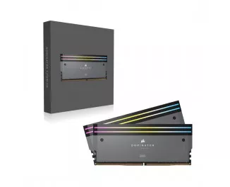 Оперативная память DDR5 32 Gb (6000 MHz) (Kit 16 Gb x 2) Сorsair Dominator Titanium RGB (CMP32GX5M2B6000Z30)