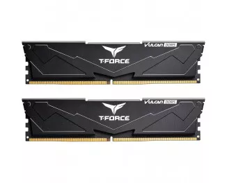 Оперативная память DDR5 32 Gb (6000 MHz) (Kit 16 Gb x 2) Team T-Force Vulcan Black (FLBD532G6000HC38JDC01)