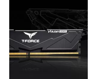 Оперативна пам'ять DDR5 32 Gb (6000 MHz) (Kit 16 Gb x 2) Team T-Force Vulcan Black (FLBD532G6000HC38JDC01)