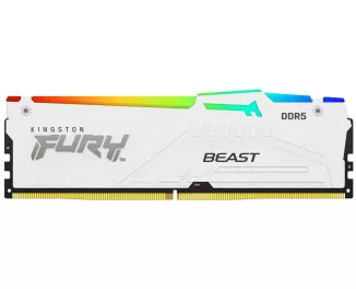 Оперативная память DDR5 32 Gb (6400 MHz) Kingston Fury Beast RGB White (KF564C32BWA-32)