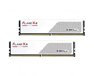 Оперативная память DDR5 32 Gb (6400 MHz) (Kit 16 Gb x 2) G.SKILL Flare X5 Matte White (F5-6400J3240G16GX2-FX5W)