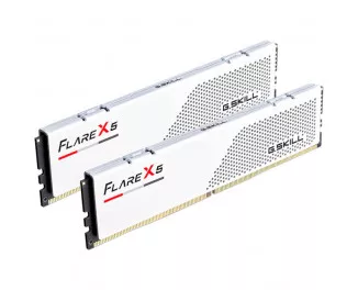 Оперативная память DDR5 32 Gb (6400 MHz) (Kit 16 Gb x 2) G.SKILL Flare X5 Matte White (F5-6400J3240G16GX2-FX5W)