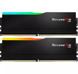 Оперативная память DDR5 32 Gb (6400 MHz) (Kit 16 Gb x 2) G.SKILL Ripjaws M5 RGB Matte Black (F5-6400J3648F16GX2-RM5RK)
