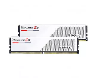 Оперативная память DDR5 32 Gb (6400 MHz) (Kit 16 Gb x 2) G.SKILL Ripjaws S5 Matte White (F5-6400J3648F16GX2-RS5W)