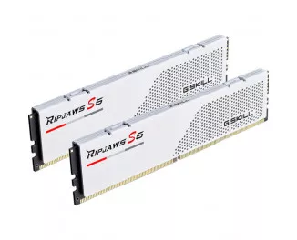Оперативная память DDR5 32 Gb (6400 MHz) (Kit 16 Gb x 2) G.SKILL Ripjaws S5 Matte White (F5-6400J3648F16GX2-RS5W)