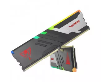 Оперативная память DDR5 32 Gb (6400 MHz) (Kit 16 Gb x 2) Patriot Viper Venom RGB (PVVR532G640C32K)