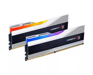 Оперативна пам'ять DDR5 32 Gb (7200 MHz) (Kit 16 Gb x 2) G.SKILL Trident Z5 RGB Silver (F5-7200J3445G16GX2-TZ5RS)