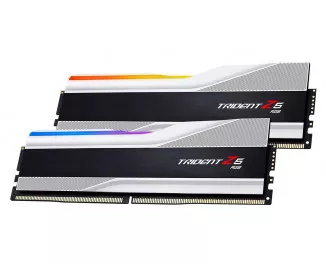 Оперативна пам'ять DDR5 32 Gb (7200 MHz) (Kit 16 Gb x 2) G.SKILL Trident Z5 RGB Silver (F5-7200J3445G16GX2-TZ5RS)