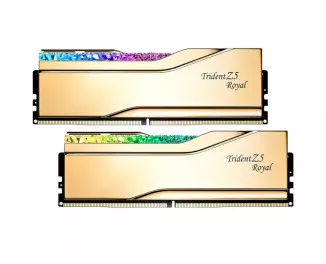 Оперативная память DDR5 32 Gb (7200 MHz) (Kit 16 Gb x 2) G.SKILL Trident Z5 Royal Gold (F5-7200J3445G16GX2-TR5G)