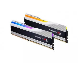 Оперативна пам'ять DDR5 32 Gb (7600 MHz) (Kit 16 Gb x 2) G.SKILL Trident Z5 RGB Silver (F5-7600J3646G16GX2-TZ5RS)