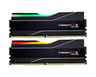 Оперативна пам'ять DDR5 48 Gb (6000 MHz) (Kit 24 Gb x 2) G.SKILL Trident Z5 Neo RGB Matte Black (F5-6000J4048F24GX2-TZ5NR)