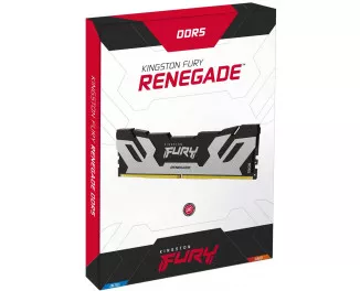 Оперативная память DDR5 48 Gb (8000 MHz) (Kit 24 Gb x 2) Kingston Fury Renegade Silver (KF580C38RSK2-48)