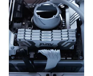 Оперативная память DDR5 48 Gb (8000 MHz) (Kit 24 Gb x 2) Kingston Fury Renegade Silver (KF580C38RSK2-48)