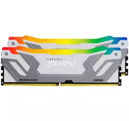 Оперативна пам'ять DDR5 48 Gb (8800 MHz) (Kit 24 Gb x 2) Kingston Fury Renegade RGB White (KF588CU42RWAK2-48)
