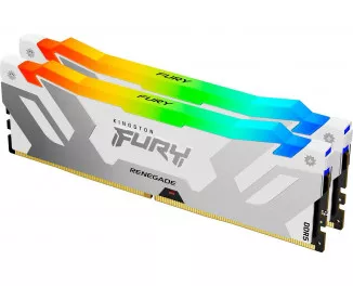 Оперативная память DDR5 48 Gb (8800 MHz) (Kit 24 Gb x 2) Kingston Fury Renegade RGB White (KF588CU42RWAK2-48)
