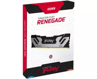 Оперативна пам'ять DDR5 48 Gb (8800 MHz) (Kit 24 Gb x 2) Kingston Fury Renegade Silver (KF588CU42RSK2-48)