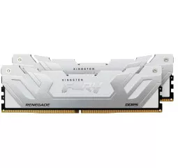Оперативна пам'ять DDR5 48 Gb (8800 MHz) (Kit 24 Gb x 2) Kingston Fury Renegade White (KF588CU42RWK2-48)